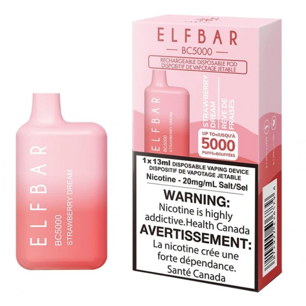 ELF BAR BC5000 Disposable 5000 Züge Strawberry Dream 13 ml