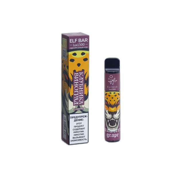 ELF BAR Lux 1500 Disposable Strawberry Grape 1500 Züge