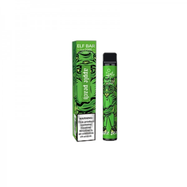 ELF BAR Lux 2000 Disposable 2000 Züge Apple Peach 1200 mAh