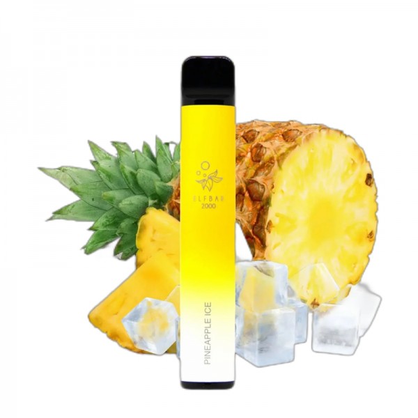 ELF BAR 2000 Disposable 2000 Züge Pineapple Ice 1200 mAh