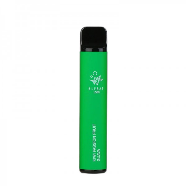ELF BAR 1500 Disposable 1500 Züge Kiwi Passion Fruit Guava 850 mAh