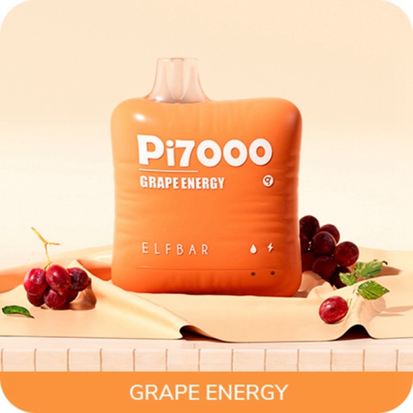 ELF BAR PI7000 Disposable Grape Energy 7000 Züge 17 ml
