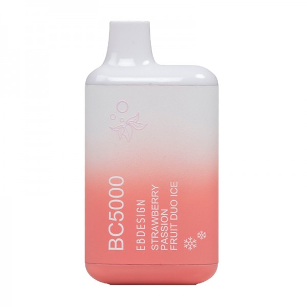 ELF BAR BC5000 Disposable 5000 Züge Strawberry Passion Fruit Duo Ice 13 ml