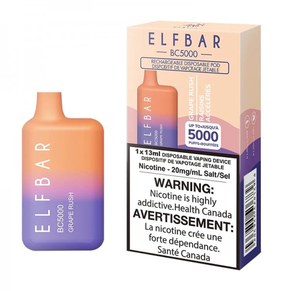 ELF BAR BC5000 Disposable 5000 Züge Grape Rush