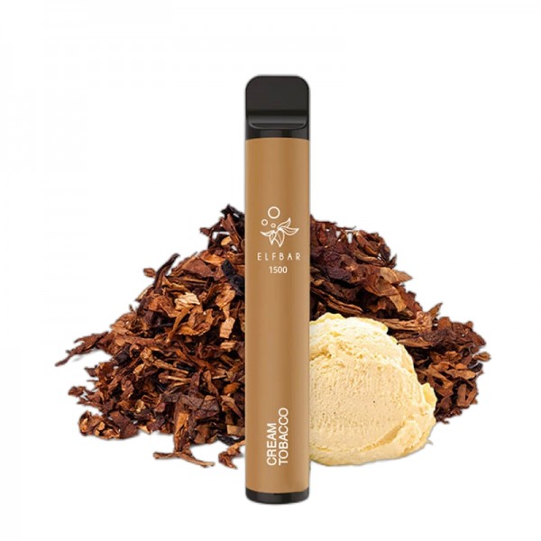 ELF BAR 1500 Disposable Cream Tobacco 1500 Züge