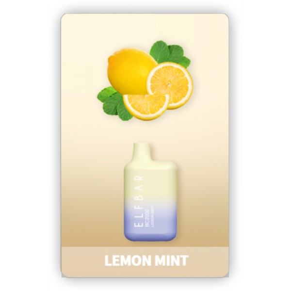 ELF BAR BC2000 Disposable Lemon Mint 2000 Züge 850 mAh