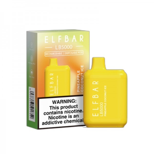 ELF BAR LB5000 Disposable Pineapple Coconut Ice 5000 Züge 650 mAh