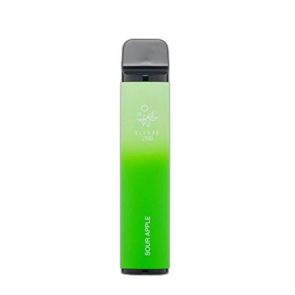 ELF BAR 2500 Disposable Sour Apple 2500 Züge 8 ml