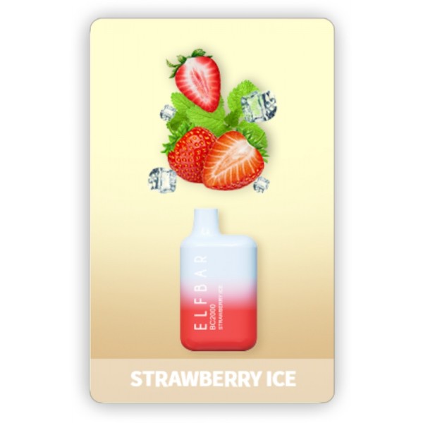 ELF BAR BC2000 Disposable 2000 Züge Strawberry Ice