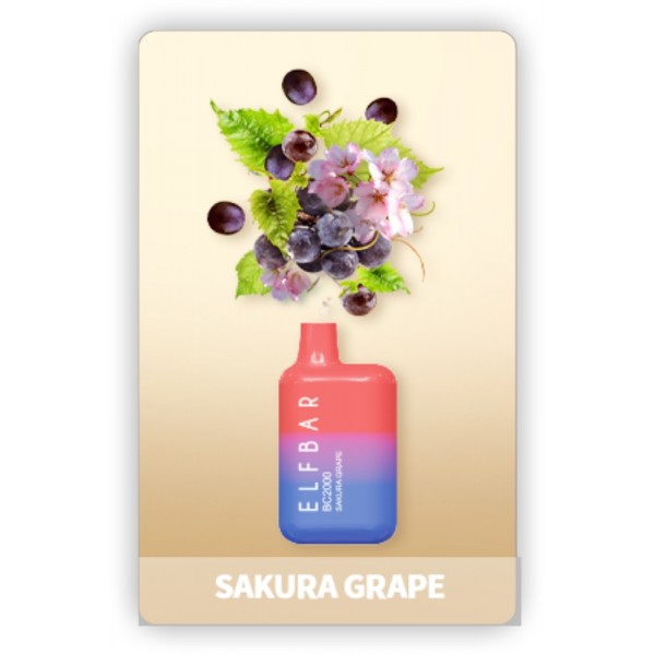 ELF BAR BC2000 Disposable Sakura Grape 2000 Züge