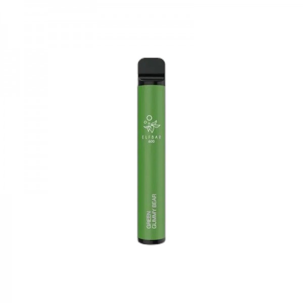 ELF BAR 600 Disposable Green Gummy Bear 600 Züge